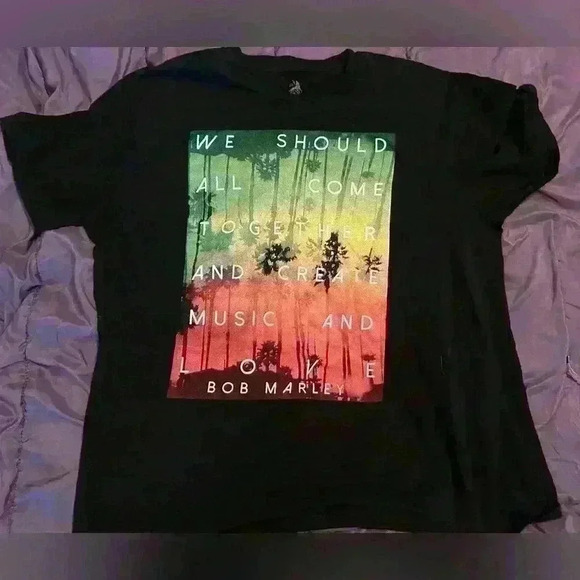 Bob Marley black tshirt men’s XL - Picture 5 of 5